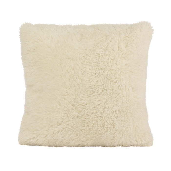 CUSCINO PELUCHE BIANCO 45X45
